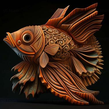 3D model Cardinal fish fish (STL)